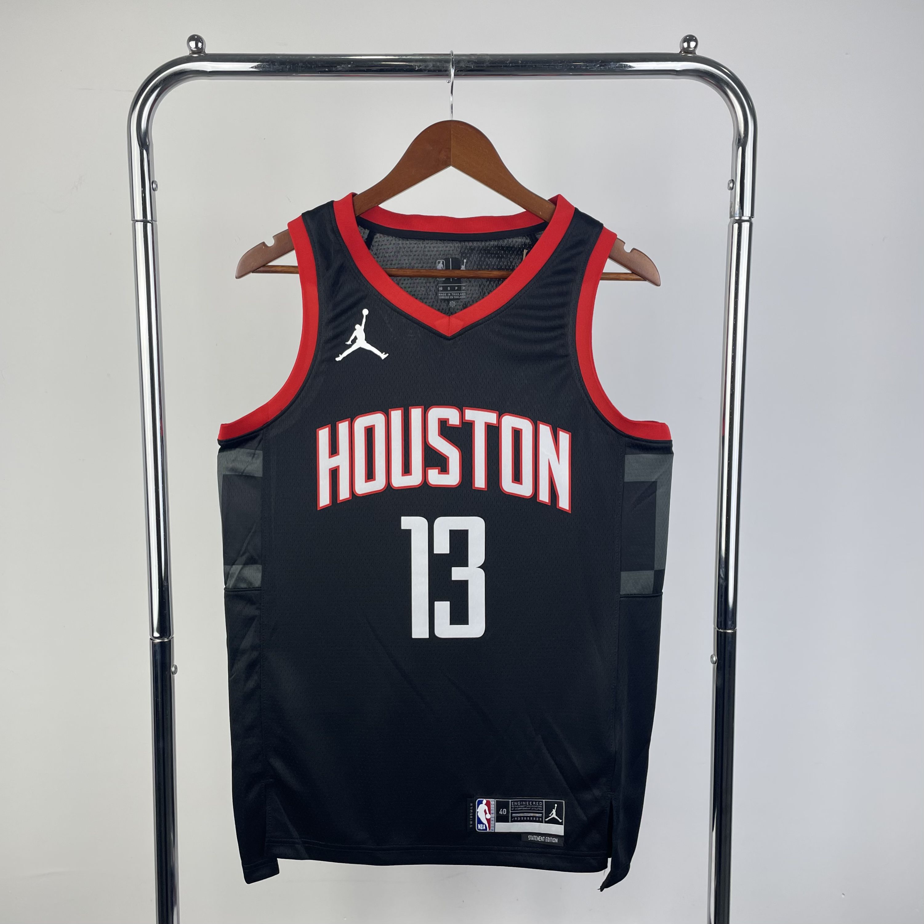 Men Houston Rockets #13 Harden Black Season Jordon 2024 NBA Jersey